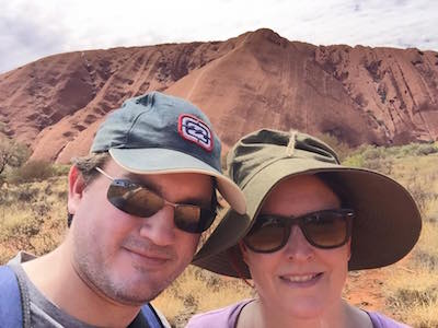 Charles and Donna at Uluru