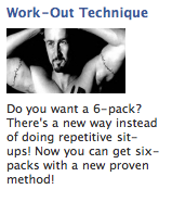 ‘Now you can get six-packs with a new proven method!’