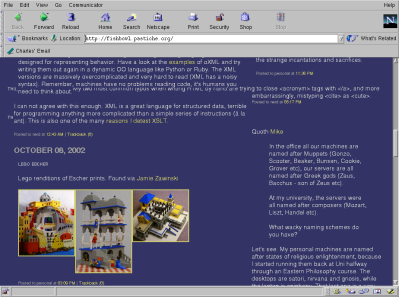 The page seems randomly broken into chunks and then pasted together.