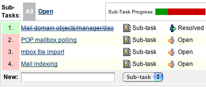 Subtasks in JIRA 3.0