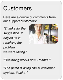 Thanks for the suggestion. It helped us in resolving the problem we were facing.