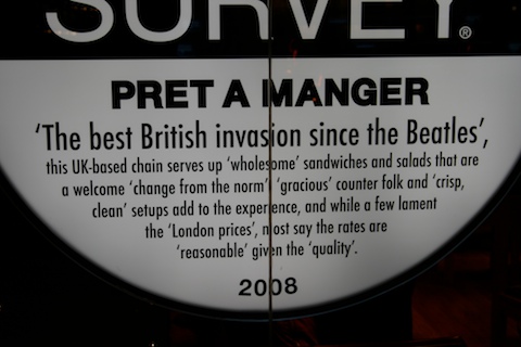 this UK-based chain serves up 'wholesome' sandwiches and salads that are a welcome 'change from the norm', 'gracious' counter folk and 'crisp, clean' setups add to the experience, and while a few lament the 'London prices', most say the rates are 'reasonable' given the 'quality'