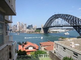 A really great view of the Sydney Harbour Bridge.